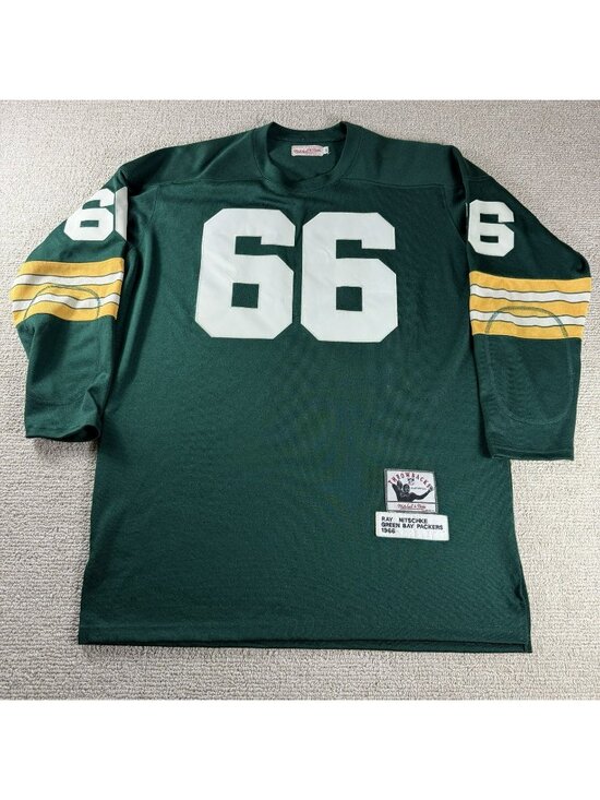 Mitchell & Ness Other - Mitchell & Ness Ray Nitschke 1969 Green Bay Packers Jersey Green Men’s Size 48 L